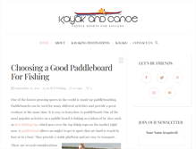 Tablet Screenshot of kayakandcanoe.com